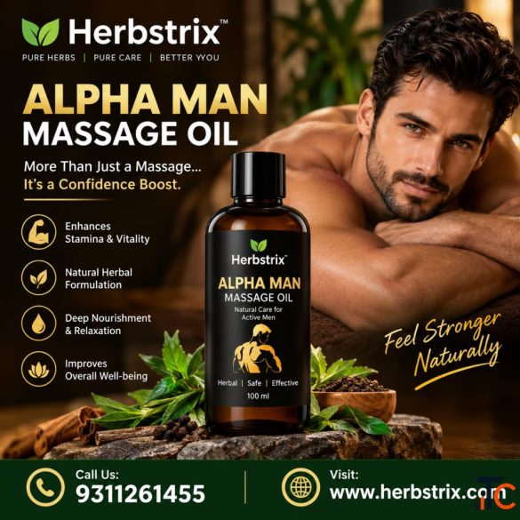 Alpha Man Oil - Best Ayurvedic Stamina and Power Massage Oil for Men
