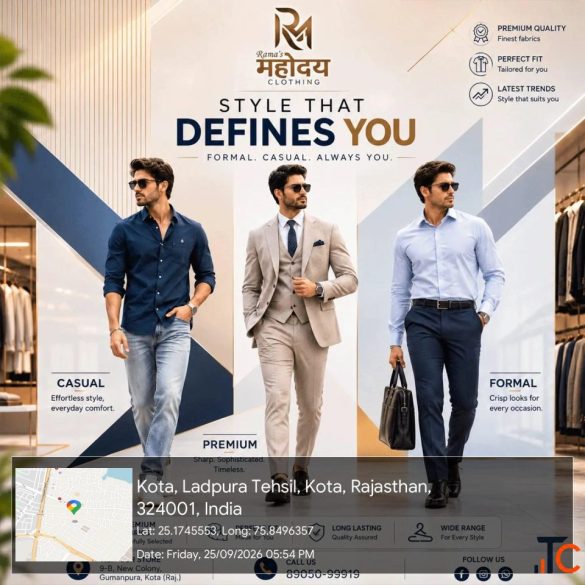 Rama's Mahoday mens wear in Gumanpura Kota