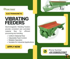 Electromagnetic Vibrating Feeder Systems for Controlled Material Flow in Processing Plants