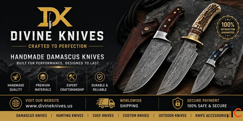 Divine Knives - Handmade Damascus Hunting Knives