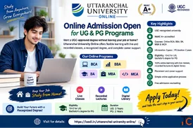 Uttaranchal University Online Admission 2026 - Study Online Earn a UGC-Approved Degree