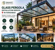 Glass Pergola Installation services in Faridabad
