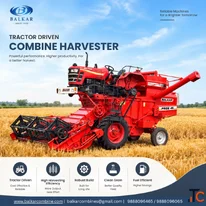 Tractor Driven Combine Harvester for Efficient Crop Harvesting - Balkar Combines