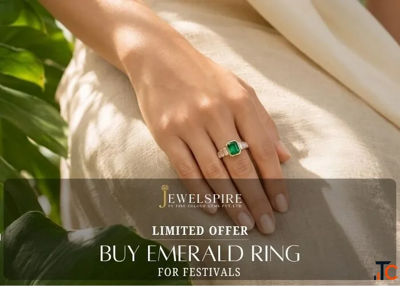 Limited Offer Buy Emerald Ring for Festivals