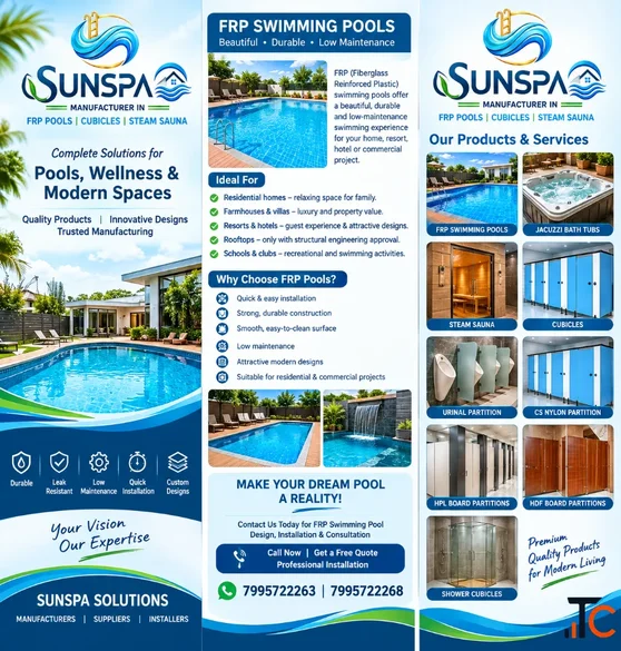 frp swimming pools sunspa solutions manufacturers