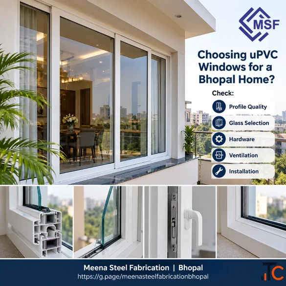 uPVC Windows in Bhopal Meena Steel Fabrication