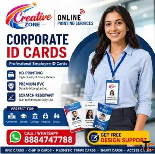 Creative Zone ID Card for Companies Schools Colleges Hospitals Events 645
