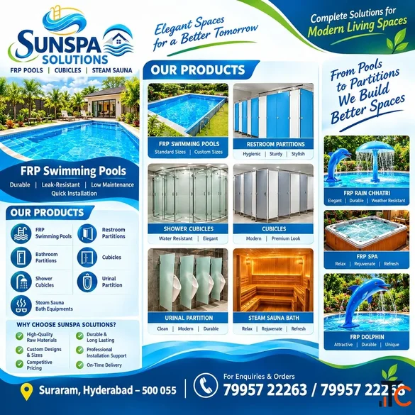 Toilet Cubicle Partition Sunspa solutions