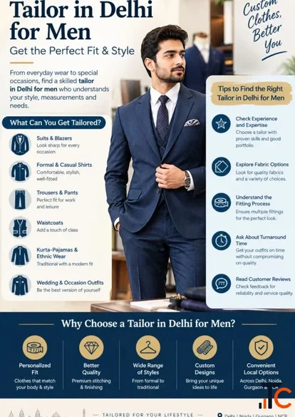 Tailor in Delhi for Men Get the Perfect Fit Style