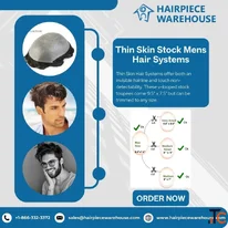 Toupee for Men With Natural Hair and Multiple Base Options