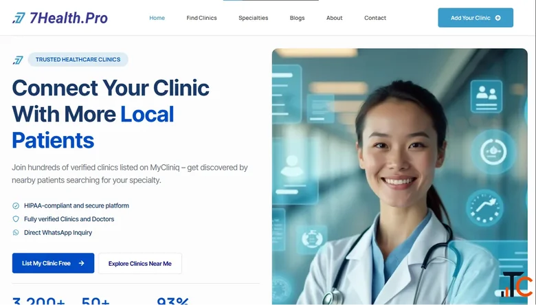 7Health Pro - Healthcare Clinic Listing Platform