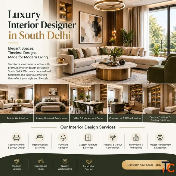 Luxury Interior Designer in South Delhi Bespoke Turnkey Interiors
