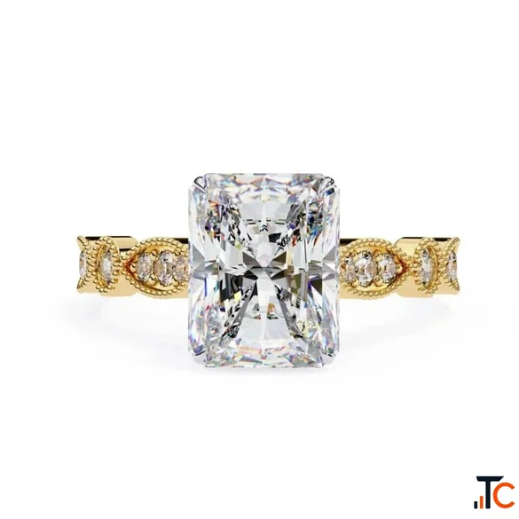 Radiant Cut Diamond Engagement Rings Australia Yarra Jewels