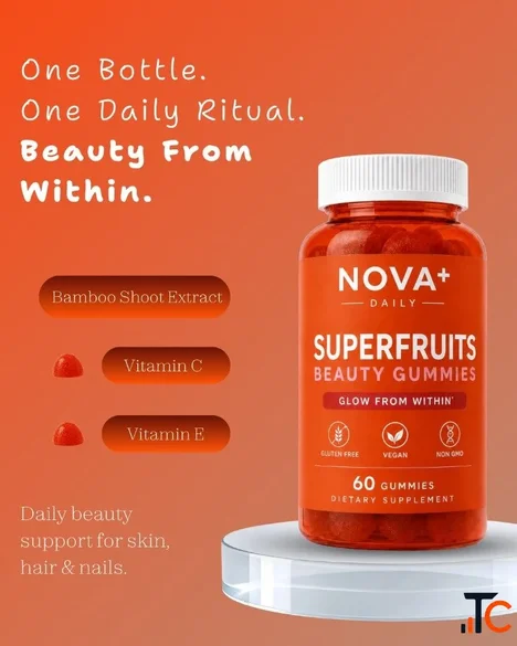 Nova Superfruits Beauty Gummies Vitamins A C E