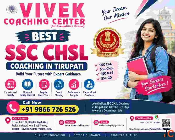best SSC CHSL Coaching in Tirupati