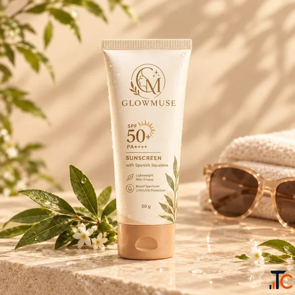 GlowMuse Morning Skincare Essentials - Vitamin C Serum SPF 50
