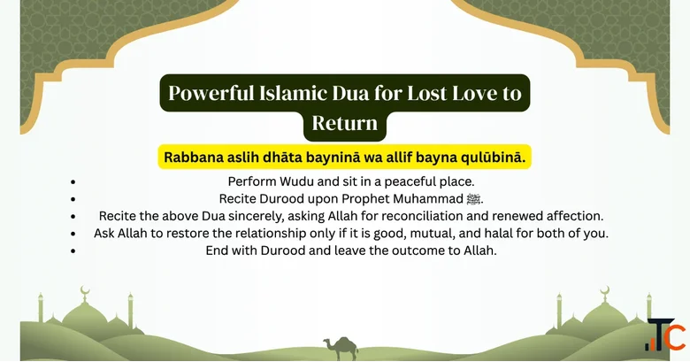 Powerful Islamic Dua for Lost Love to Return