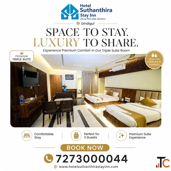 Best Double Room Accommodation in Dindigul