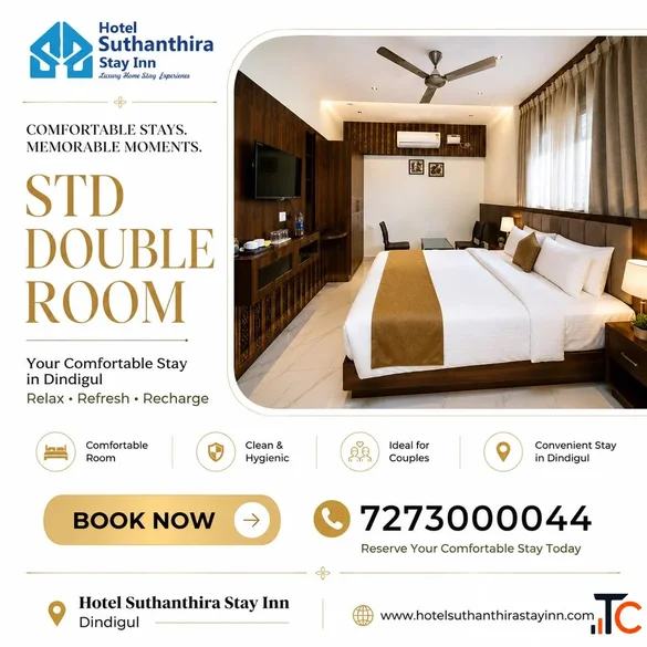 Best Double Room Accommodation in Dindigul