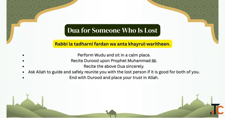 Dua for Someone Who Is Lost