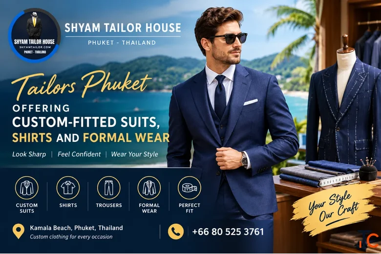 Tailors Phuket Offering Custom-Fitted Suits Shirts and Formal Wear