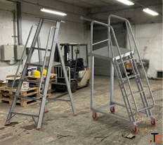 Practical Access with Aluminum Cantilever Staircase Ladder UAE