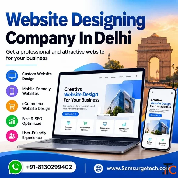 Website Designing Company In Delhi SCM Surge Tech