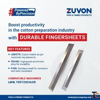 Finger Sheet Manufacturer and Supplier for Cotton Preparation Machines - Zuvon Group