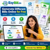 Generate Bills Online Free with Esybill.in