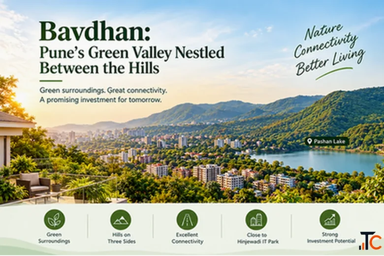 Bavdhan Pune's Green Valley Nestled Between the Hills