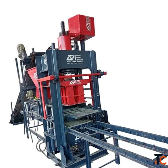 Automatic 6 Bricks Making Machine manufacturers Gujarat - Akshar Precast