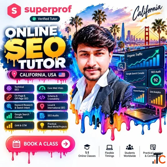 Online SEO Tutor in California Technical SEO Digital Marketing Expert