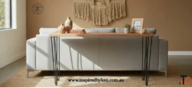 Handcrafted Timber Side Table for Stylish Home Spaces Inspired by Ken