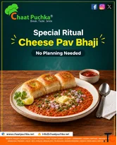 Cheese Pav Bhaji - A Melt-in-the-Mouth Delight