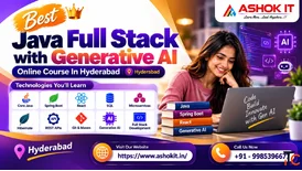 Best Java Full Stack with Generative AI Online Course in Hyderabad