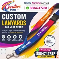 Lanyard Printing Rs.30- only Premium Quality Lanyards Employee Name ID 645