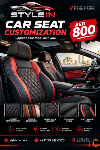 Car Seat Change Just AED 800 in Ajman - Premium Car Interior Upgrade
