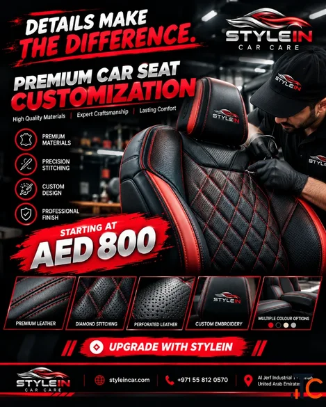 Car Seat Change Just AED 800 in Ajman - Premium Car Interior Upgrade
