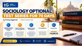 Sociology Optional Mains Test Series for UPSC Aspirants