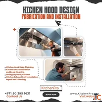 Kitchen ventilation installation - Exhaust hood installation - Kitchen hood installation