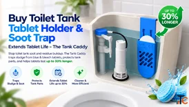 Toilet Tank Tablet Holder Soot Trap Protects Tank Parts Extends Tablet Life