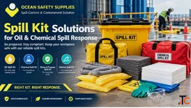 Spill Kit for Oil Chemical Spill Response Ocean Safety Supplies