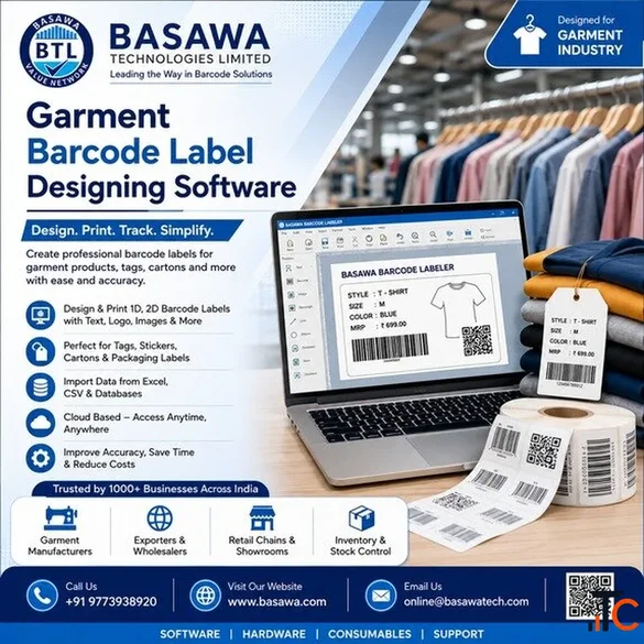 Design. Generate. Print. Barcode Labels Easily.