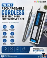 28-in-1 Rechargeable Electric Screwdriver for Easy Repairs