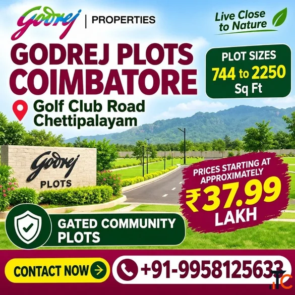 Who is developing Godrej Plots Coimbatore