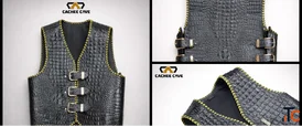 Upgrade Your Wardrobe with a Stylish Male Leather Vest by Cachee Cave