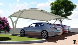 Durable Tensile Car Parking Structure for Modern Parking Spaces 91-9810055315