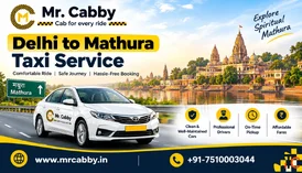 Delhi to Mathura Cab Hire - Fast Booking Affordable Fares