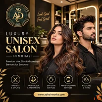 Luxury Unisex Hair Salon in Mohali for Trendy Cuts Styling