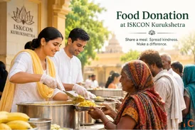 Food Donation at ISKCON Kurukshetra A Step Towards Kindness